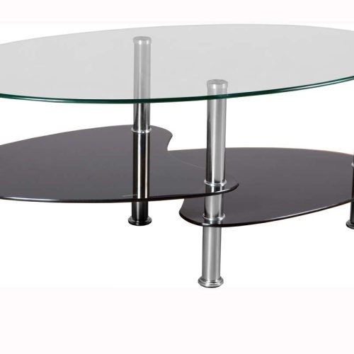 Oval Black Glass Coffee Tables (Photo 7 of 20)