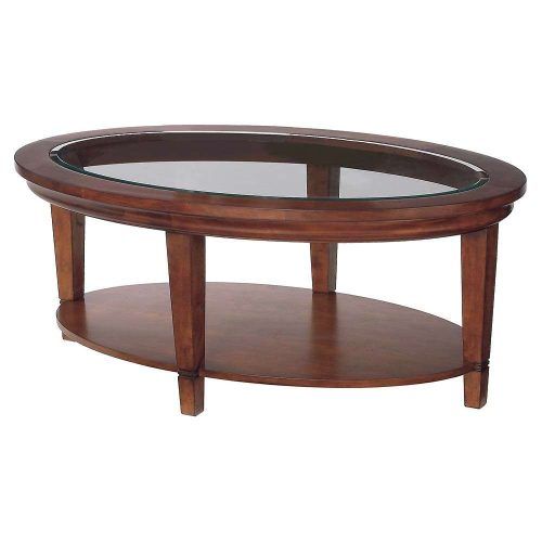 Oval Glass And Wood Coffee Tables (Photo 3 of 20)