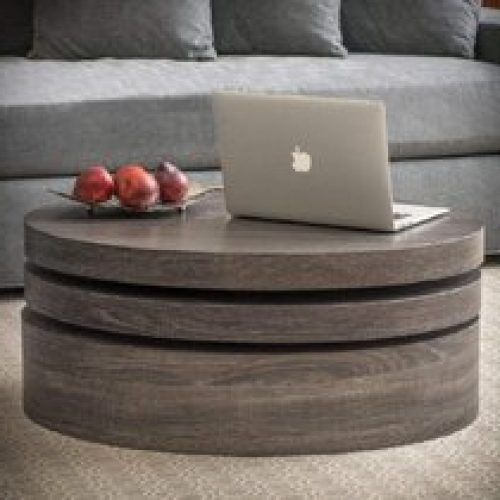 Oval Mod Rotating Coffee Tables (Photo 16 of 20)