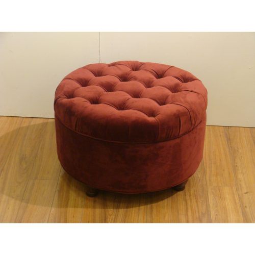 Round Button Tufted Coffee Tables (Photo 18 of 20)