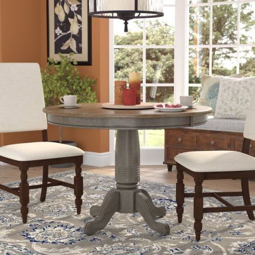 Rubberwood Solid Wood Pedestal Dining Tables (Photo 14 of 20)