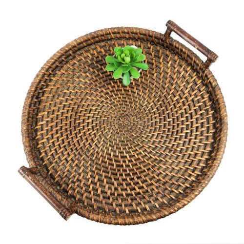 Rustic Coffee Tables With Wicker Storage Baskets (Photo 14 of 20)