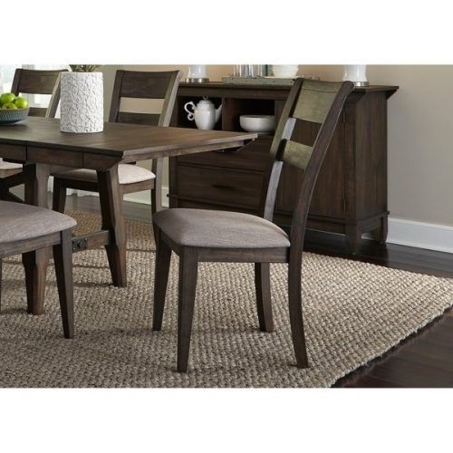 Caira Black 7 Piece Dining Sets With Upholstered Side Chairs (Photo 9 of 20)
