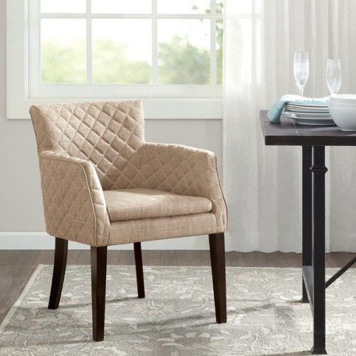 Quilted Brown Dining Chairs (Photo 9 of 20)
