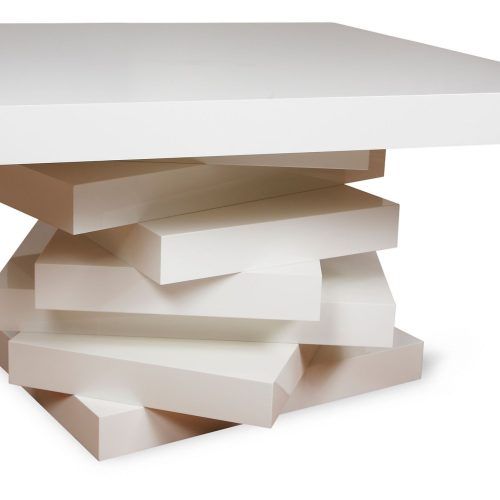 Stack Hi-Gloss Wood Coffee Tables (Photo 6 of 20)