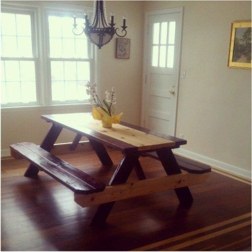 Indoor Picnic Style Dining Tables (Photo 11 of 20)