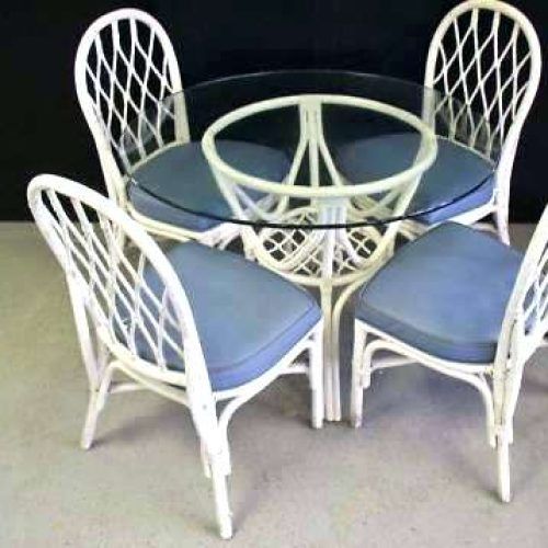 Wicker And Glass Dining Tables (Photo 7 of 20)