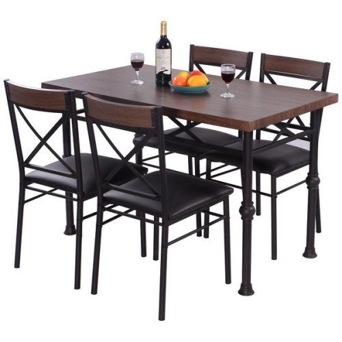 Laurent 7 Piece Counter Sets With Wood Counterstools (Photo 5 of 20)