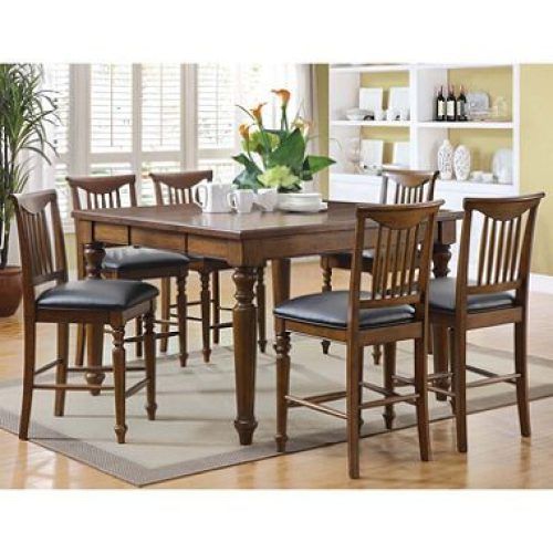 Laurent 7 Piece Counter Sets With Wood Counterstools (Photo 17 of 20)