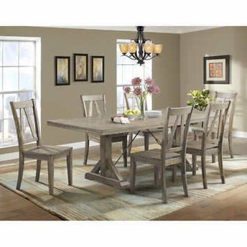 Laurent 7 Piece Rectangle Dining Sets With Wood And Host Chairs (Photo 5 of 20)