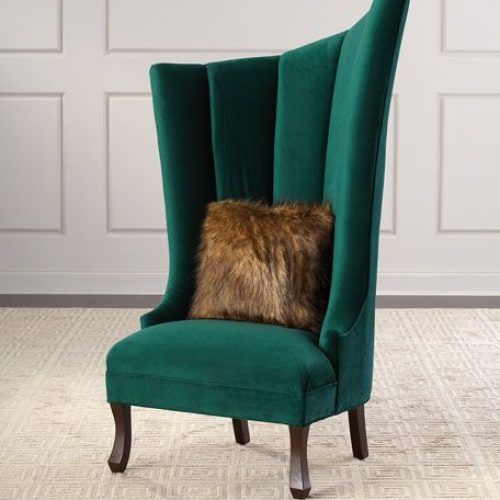 Lauretta Velvet Wingback Chairs (Photo 12 of 20)