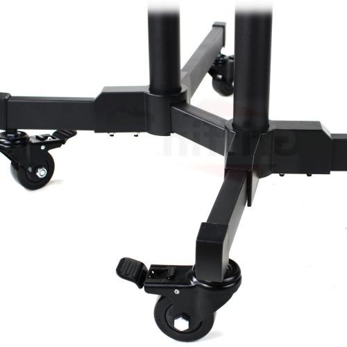Easyfashion Adjustable Rolling Tv Stands For Flat Panel Tvs (Photo 14 of 20)