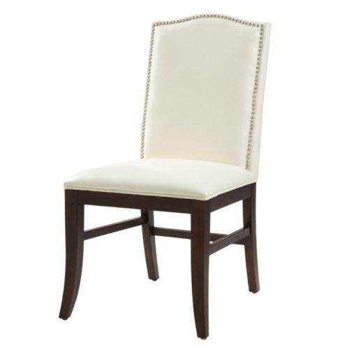 Ivory Leather Dining Chairs (Photo 10 of 20)