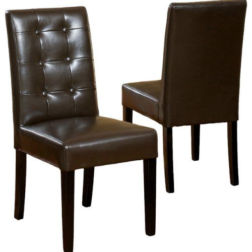 Leather Dining Chairs (Photo 8 of 20)