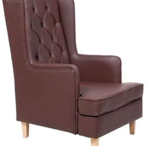Marisa Faux Leather Wingback Chairs (Photo 10 of 20)