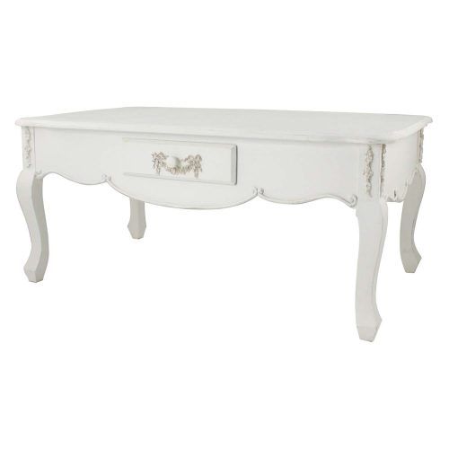 Cream Coffee Tables With Drawers (Photo 3 of 20)
