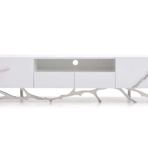White Tv Stands Modern (Photo 13 of 15)