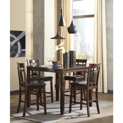 Bettencourt 3 Piece Counter Height Solid Wood Dining Sets (Photo 8 of 20)