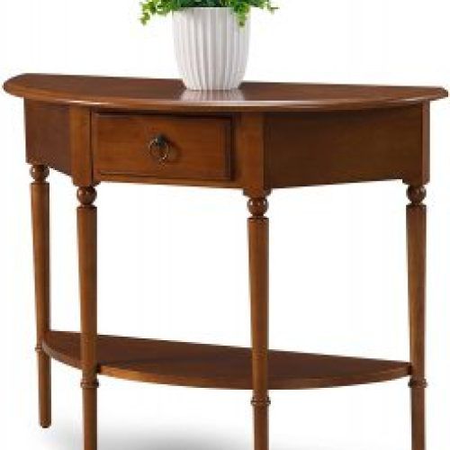 Warm Pecan Console Tables (Photo 6 of 20)