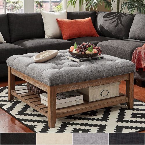 Lennon Pine Planked Storage Ottoman Coffee Tables (Photo 1 of 20)