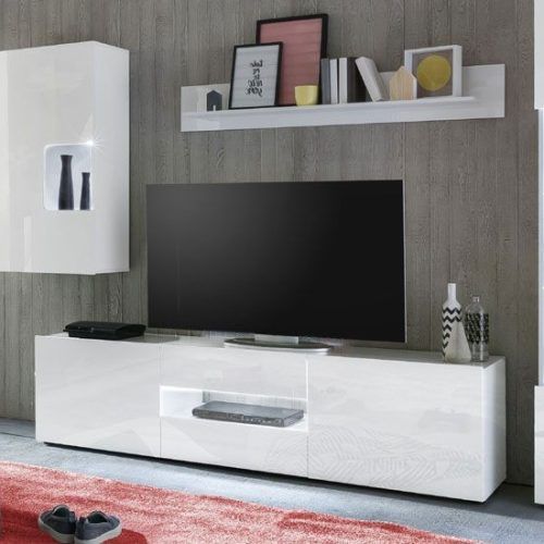 Miami 200 Modern 79" Tv Stands High Gloss Front (Photo 14 of 17)