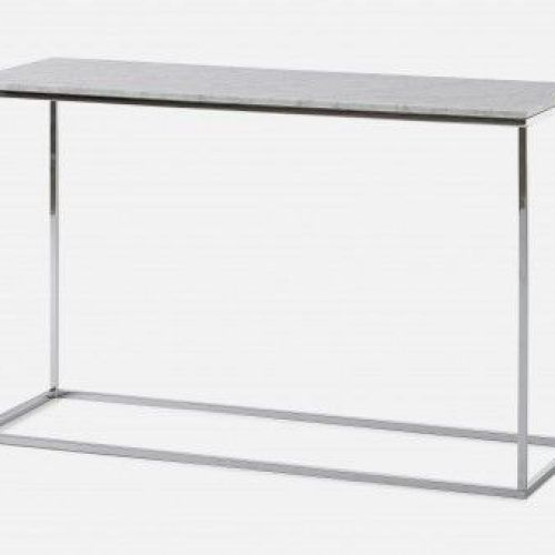 White Stone Console Tables (Photo 19 of 20)
