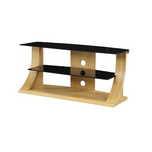 Wood Tv Stands With Glass (Photo 4 of 15)