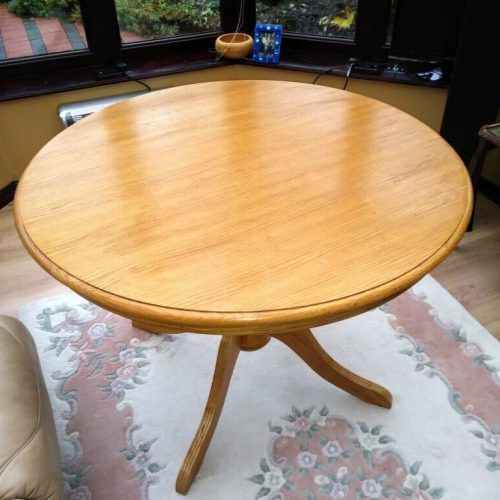 Light Brown Round Dining Tables (Photo 2 of 20)