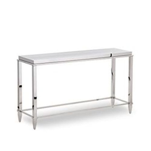 Glass And Stainless Steel Console Tables (Photo 5 of 20)