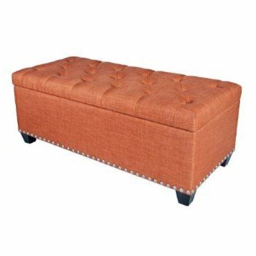 Brown Tufted Pouf Ottomans (Photo 11 of 20)