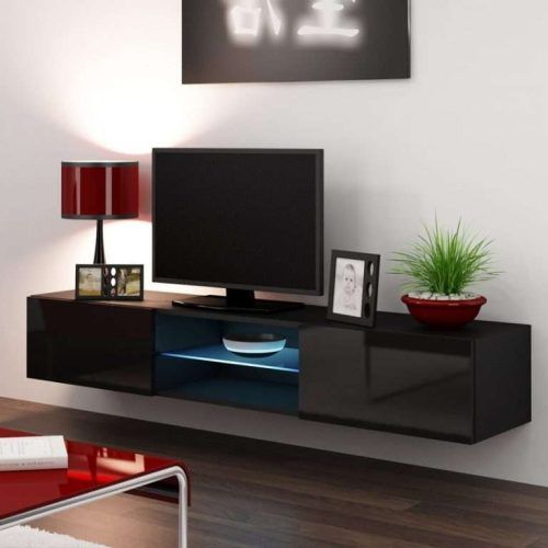 Black And Red Tv Stands (Photo 9 of 15)
