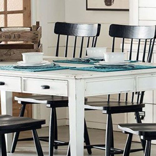 Magnolia Home Breakfast Round Black Dining Tables (Photo 9 of 20)