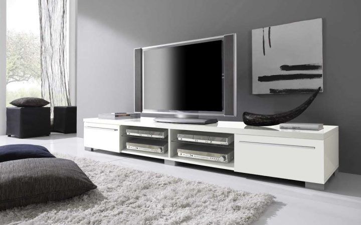 20 Best Collection of Long White Tv Cabinets