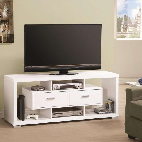 White Wood Tv Cabinets (Photo 10 of 20)