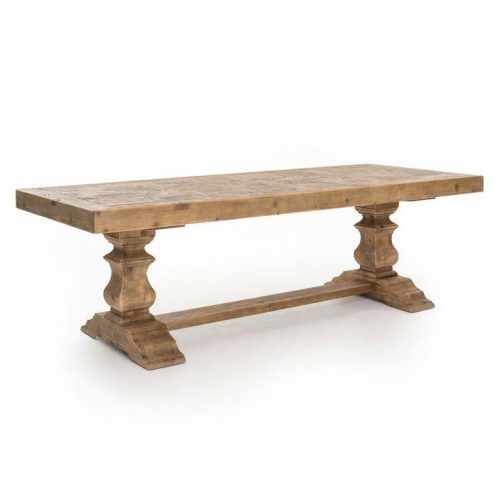 Minerva 36'' Pine Solid Wood Trestle Dining Tables (Photo 1 of 20)