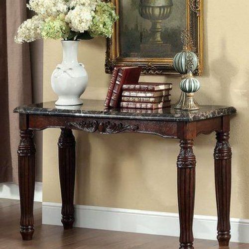 Faux Marble Console Tables (Photo 14 of 20)