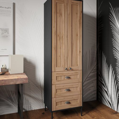 Single Oak Wardrobes With Drawers (Photo 8 of 20)