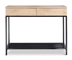 2024 Popular Honey Oak and Marble Console Tables