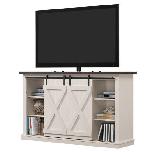 Woven Paths Farmhouse Barn Door Tv Stands In Multiple Finishes (Photo 5 of 20)