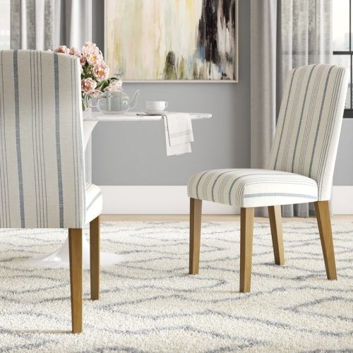 Bob Stripe Upholstered Dining Chairs (Set Of 2) (Photo 11 of 20)