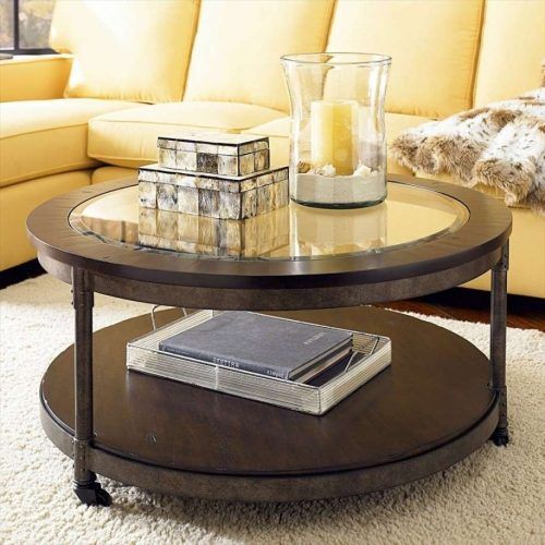 Round Glass And Wood Coffee Tables (Photo 11 of 20)