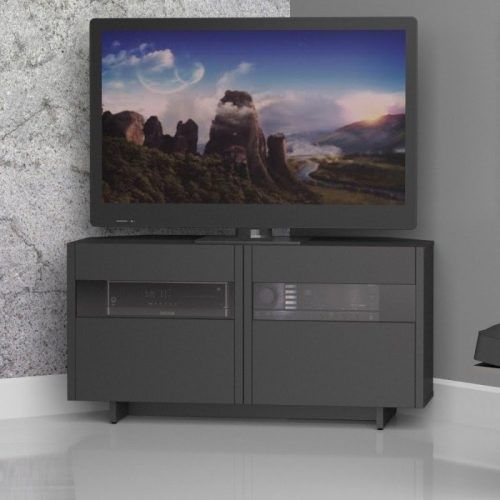 Vasari Corner Flat Panel Tv Stands For Tvs Up To 48" Black (Photo 6 of 20)
