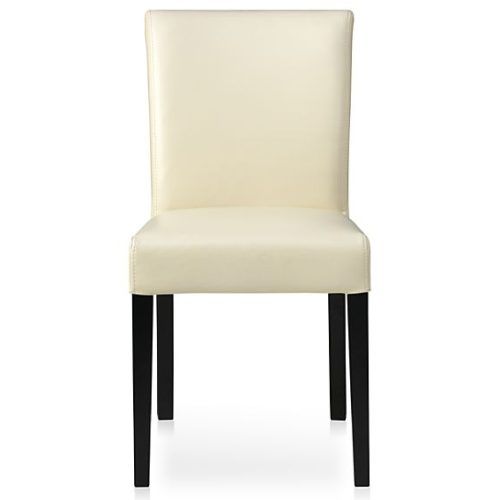 Ivory Leather Dining Chairs (Photo 3 of 20)