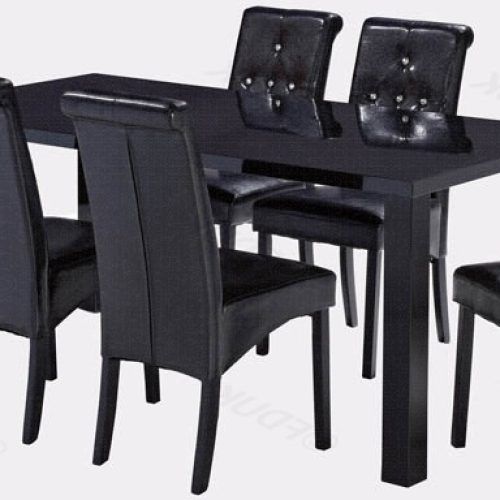 Black Gloss Dining Tables And 6 Chairs (Photo 6 of 20)