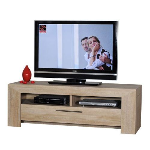 Tv Stands Cabinet Media Console Shelves 2 Drawers With Led Light (Photo 14 of 20)