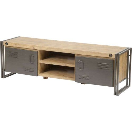 Reclaimed Wood And Metal Tv Stands (Photo 18 of 20)