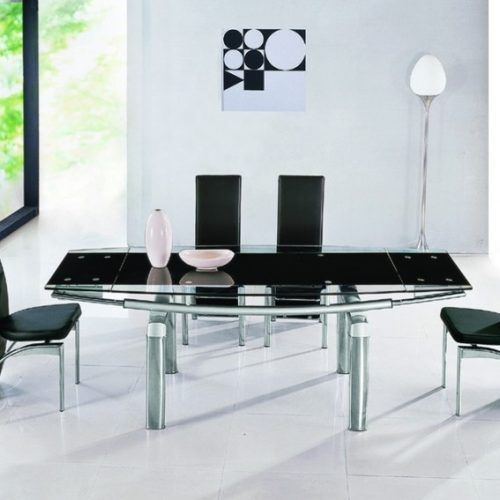 Black Extending Dining Tables (Photo 11 of 20)