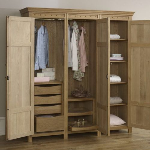3 Door Wardrobes With Drawers And Shelves (Photo 17 of 20)
