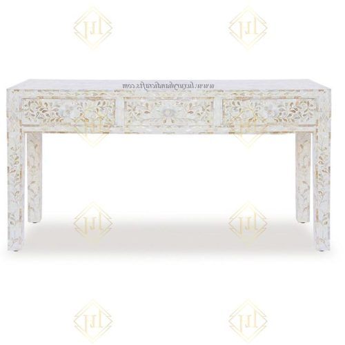 Black And White Inlay Console Tables (Photo 14 of 20)
