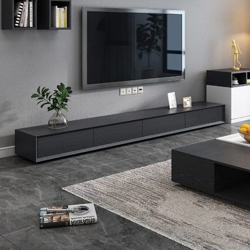 Modern Black Tabletop Tv Stands (Photo 9 of 20)